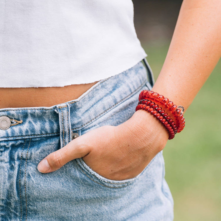 Teleties Spiral Hair Ties: Red Carpet Ready