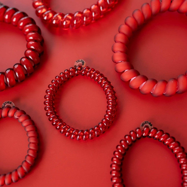 Teleties Spiral Hair Ties: Red Carpet Ready