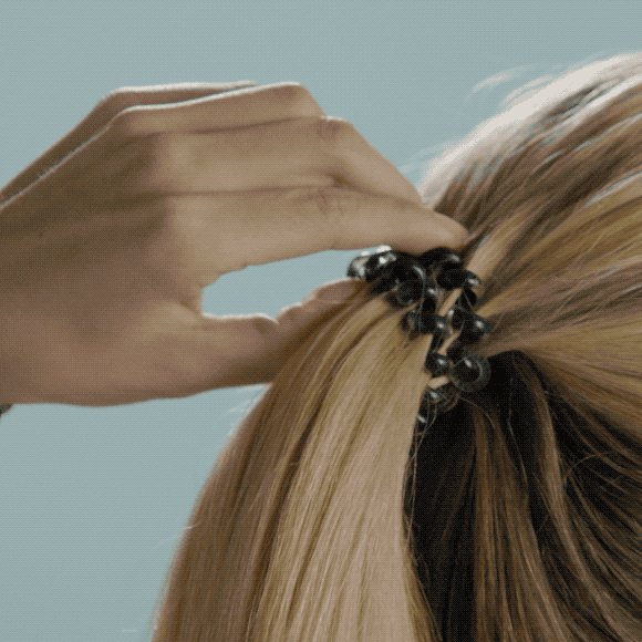 Teleties Spiral Hair Ties: Jet Black