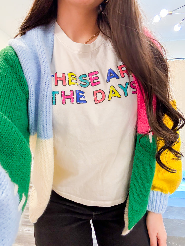 These are the Days Graphic Boxy Crop Tee