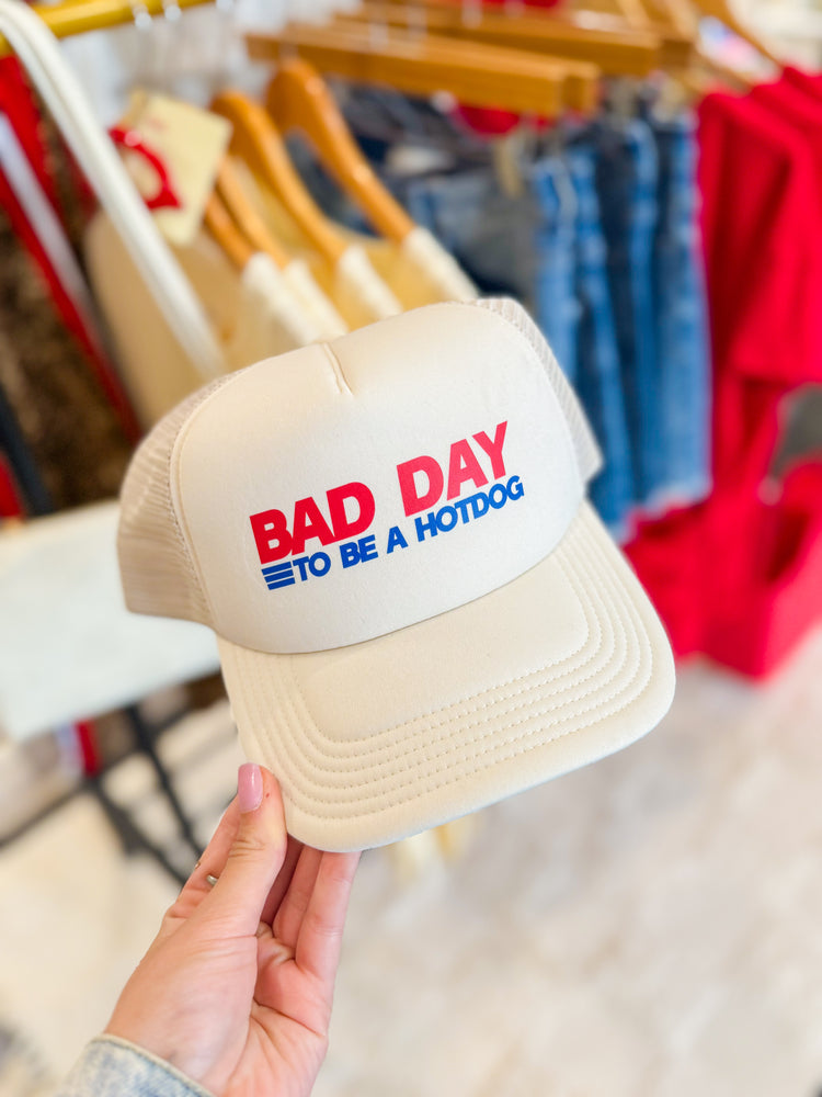 Neutral Bad Day to Be a Hot Dog Adult Trucker Hat