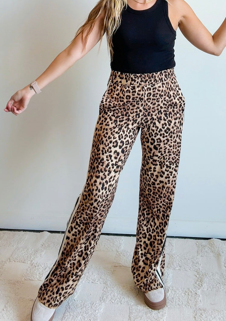 Dream Leopard Yoga Straight Leg Pants