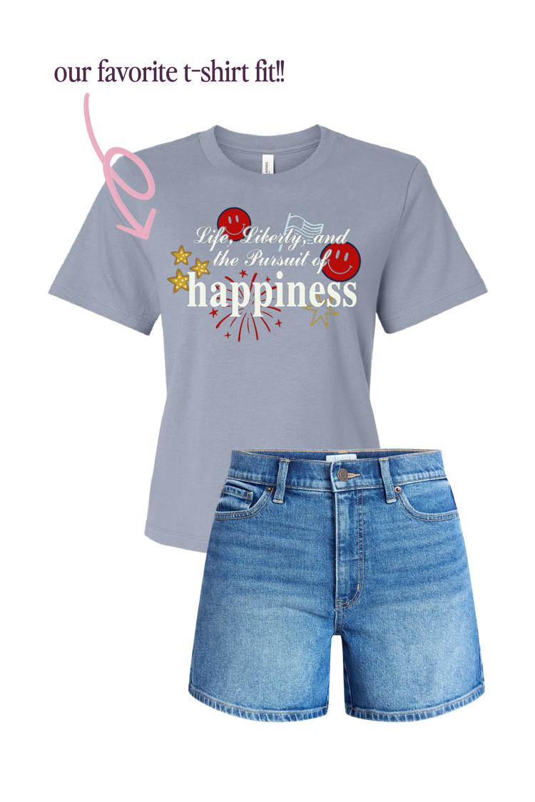 PREORDER | Life, Liberty, and the Pursuit of Happiness Patriotic Graphic Tee