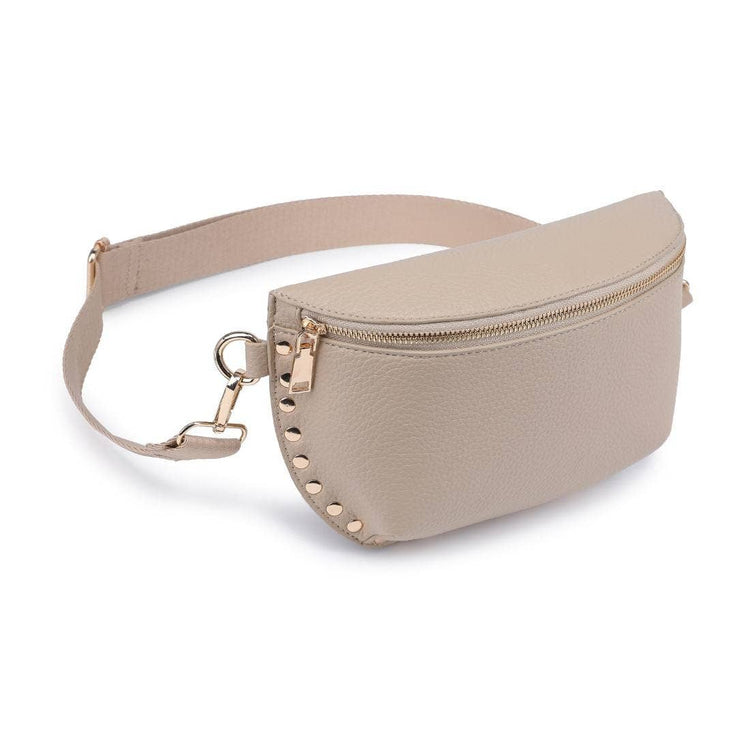 Taupe Studded Fanny Pack
