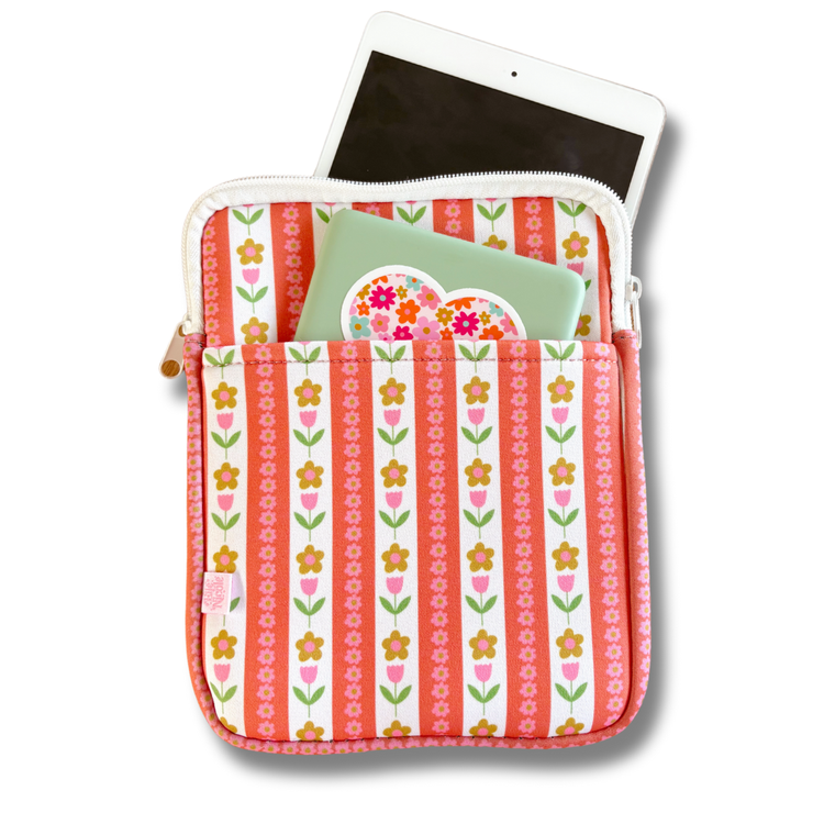 Kindle/Tablet Sleeve - Tulip Stripes