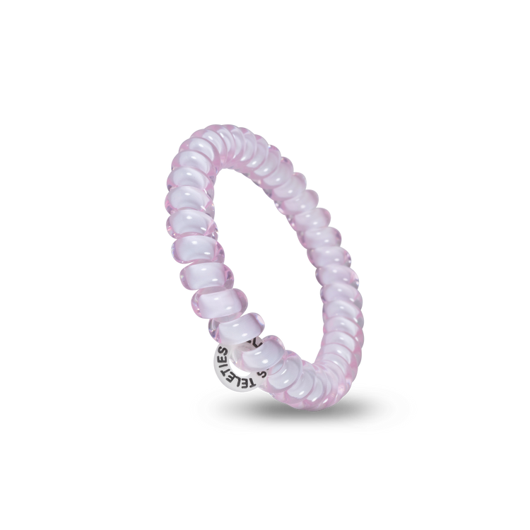 Teleties Spiral Hair Ties: Rose Water Pink