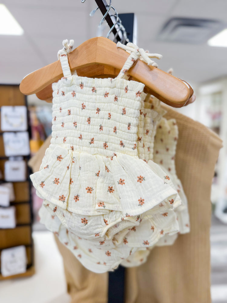 Bitty Blooms Smocked Bubble Romper