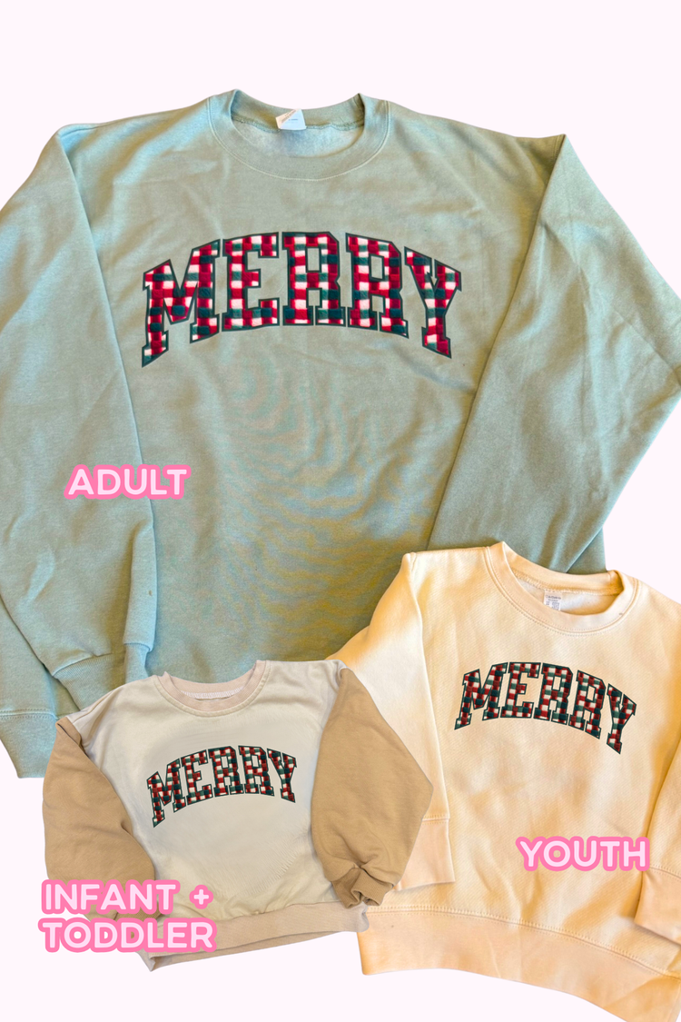 ONLINE DOORBUSTER Merry Cozy Sweatshirt | Adult & Kids