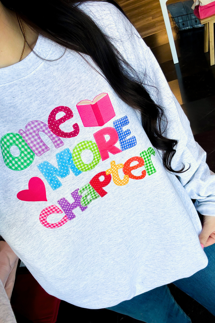 One More Chapter Graphic Sweatshirt | Junk Letters Reading Sweatshirt