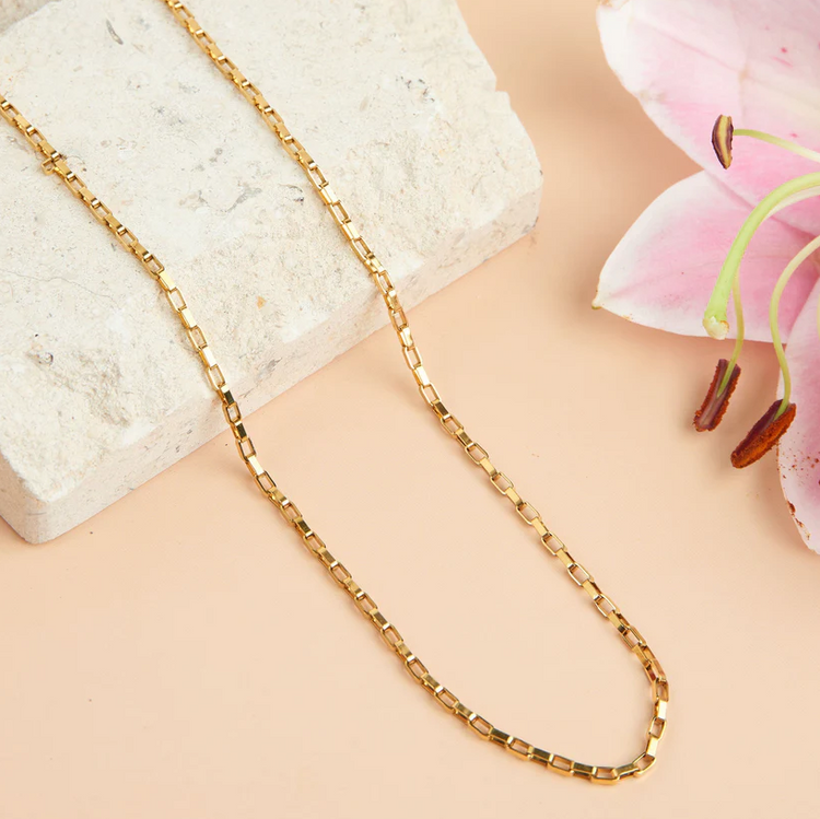Box Chain Necklace | Waterproof