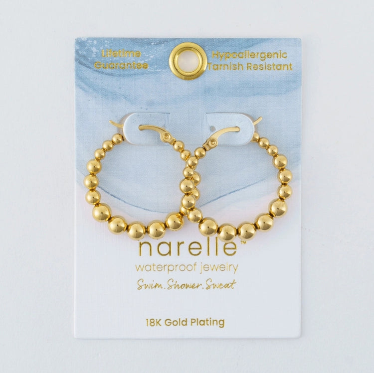 Waterproof Bubble Hoop Earrings