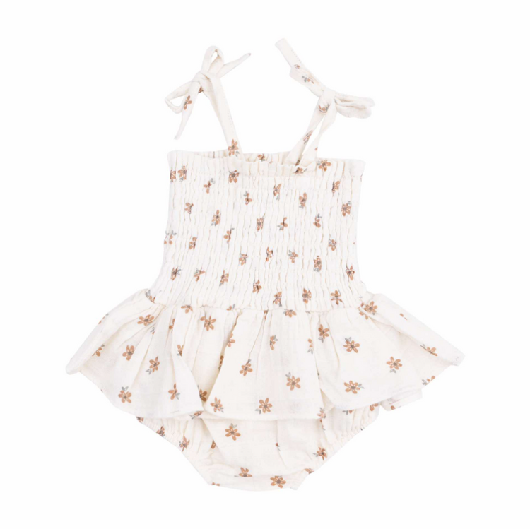 Bitty Blooms Smocked Bubble Romper