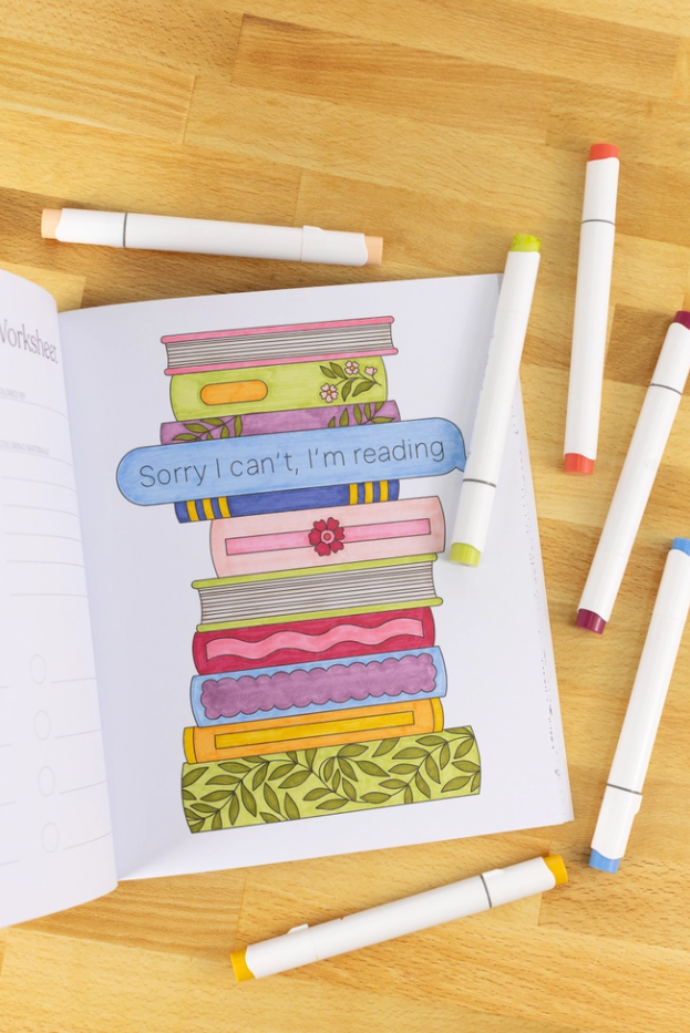 All Booked Up Coloring Book