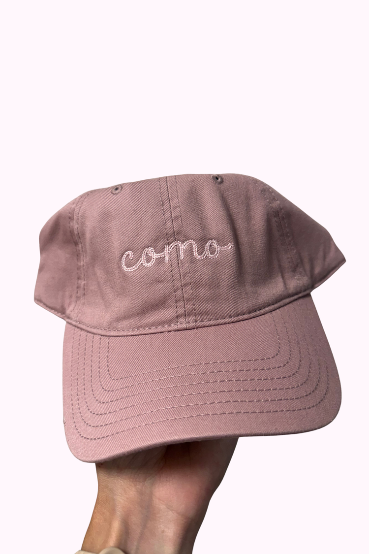 Como Chain Stitch Embroidered Dad Hat
