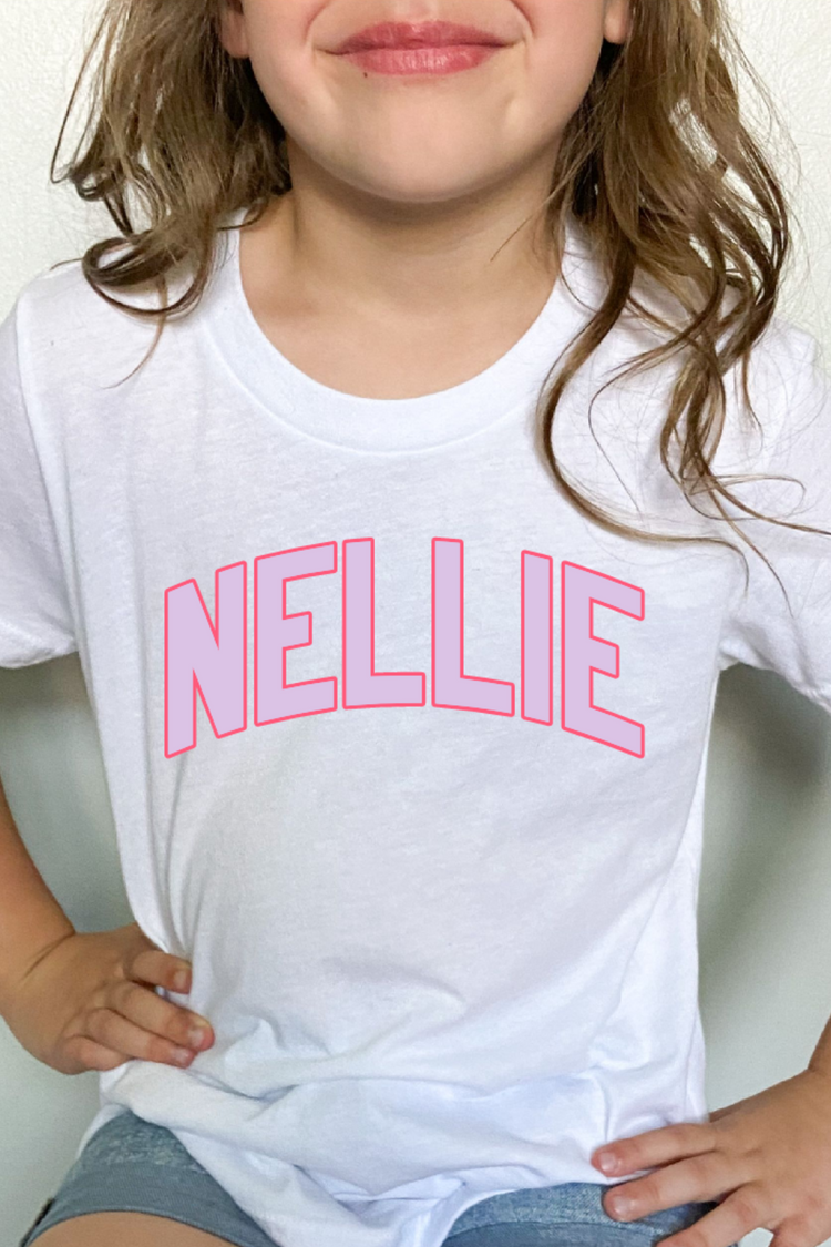 Custom Kids Name Tee | Infant to Youth + Multiple Colors!