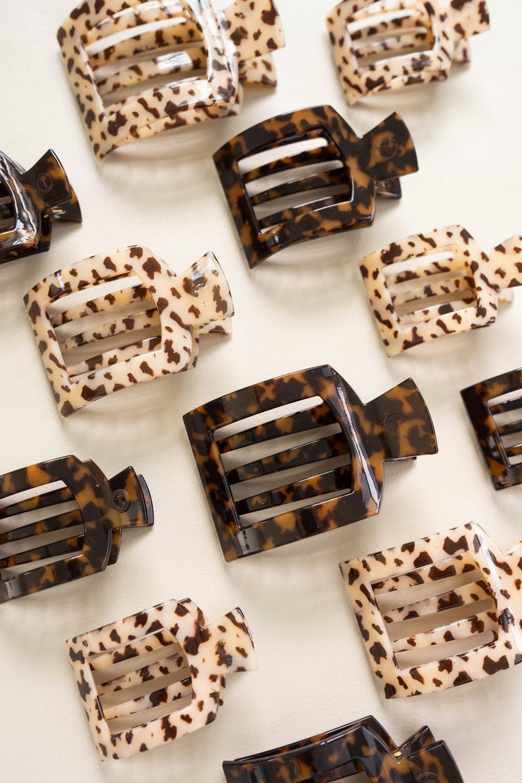 Teleties Flat Hair Clip: Blonde Tortoise