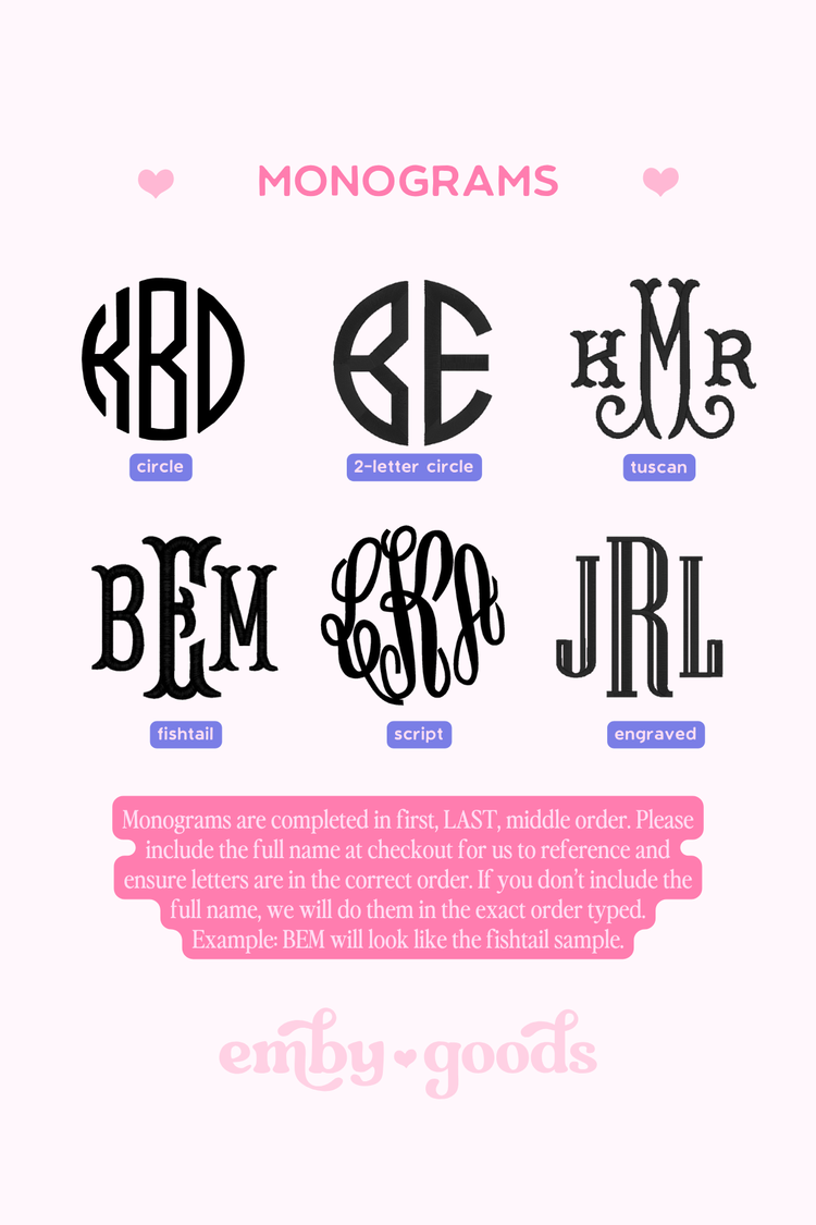 Embroidered Nylon Pouch Set | Nylon Pouch Bundle