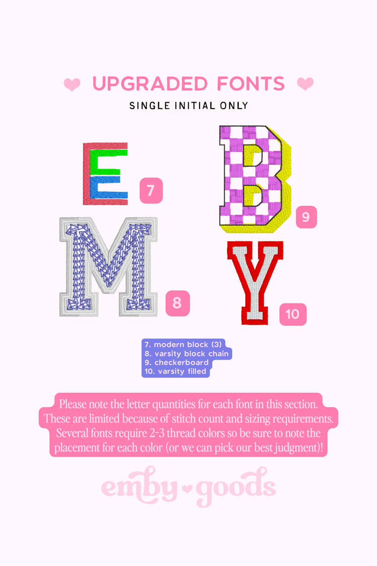 Embroidered Nylon Pouch Set | Nylon Pouch Bundle