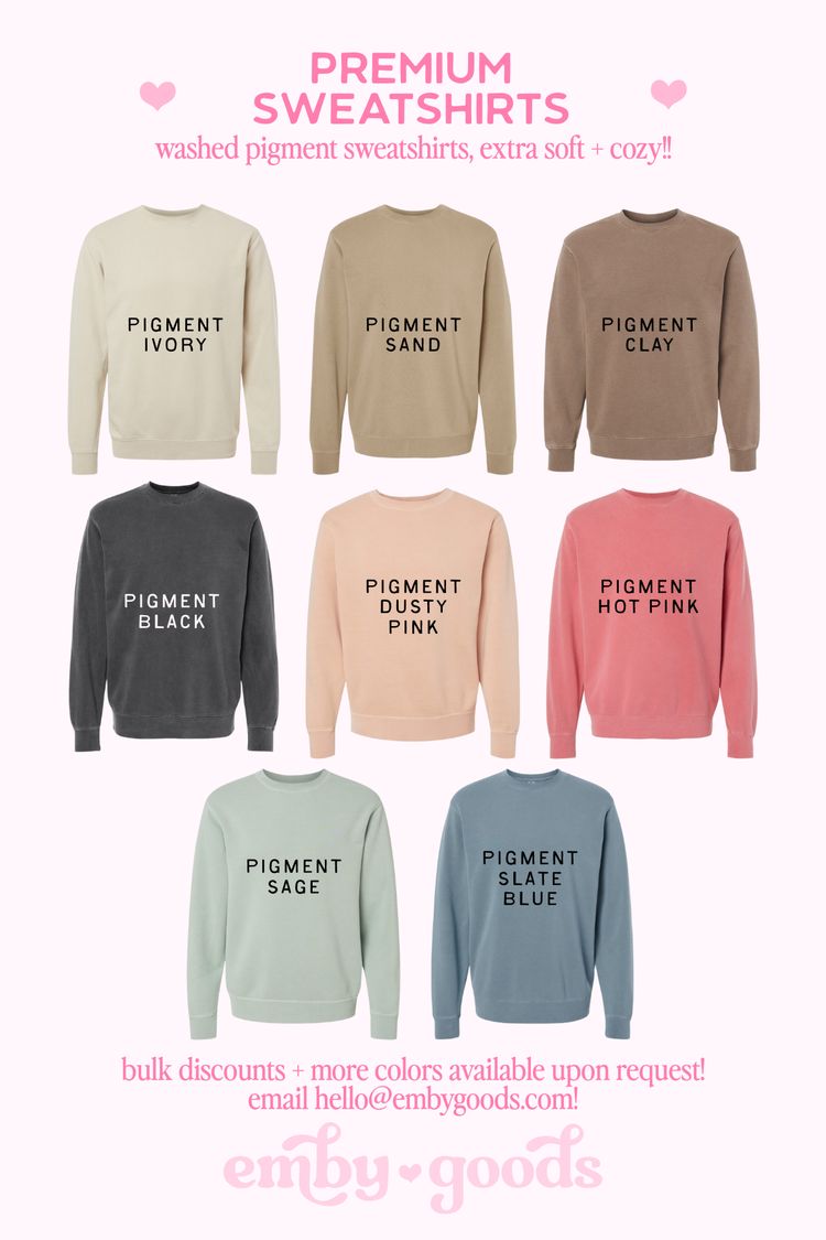 Cross Stitch Embroidered Sweatshirt | Customizable