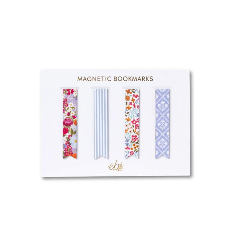 Magnetic Bookmark Set: Floral