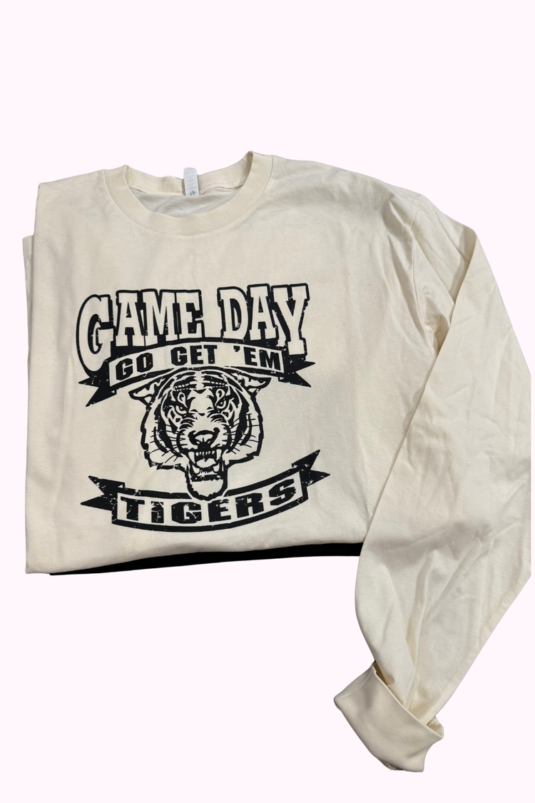 One of a Kind | Ivory Tigers Gameday Long-Sleeve Premium Tee (L)