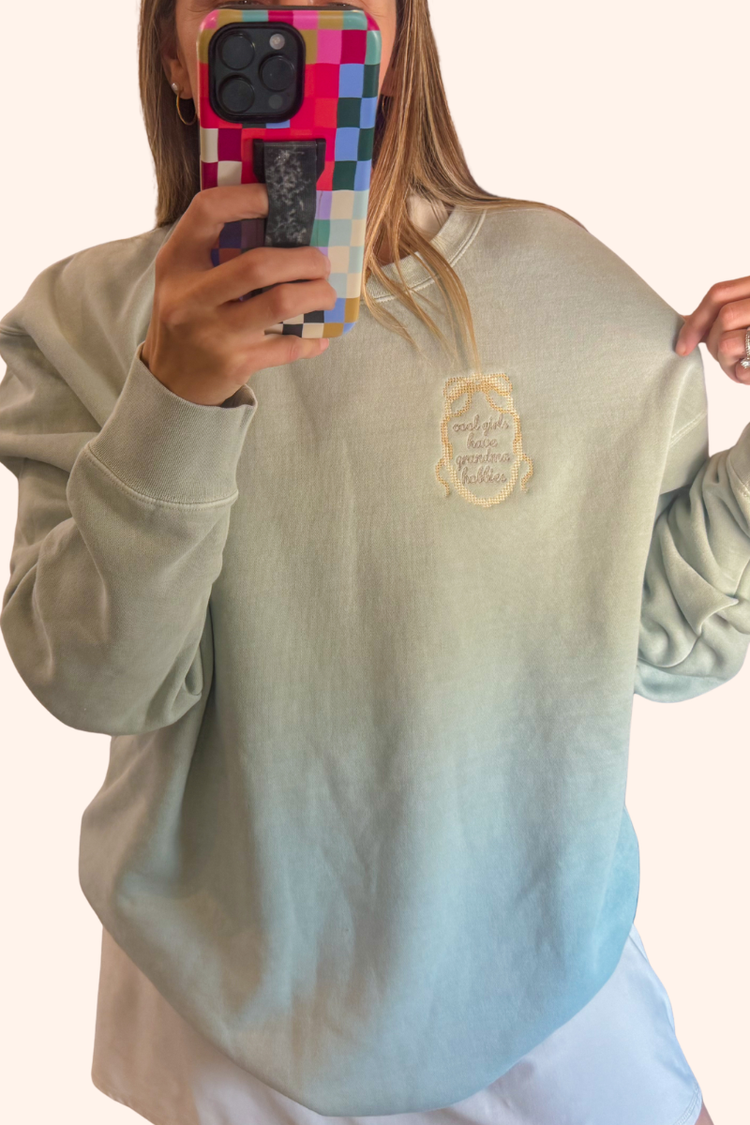 One of a Kind | Cool Girls Have Grandma Hobbies Sweatshirt (XL)