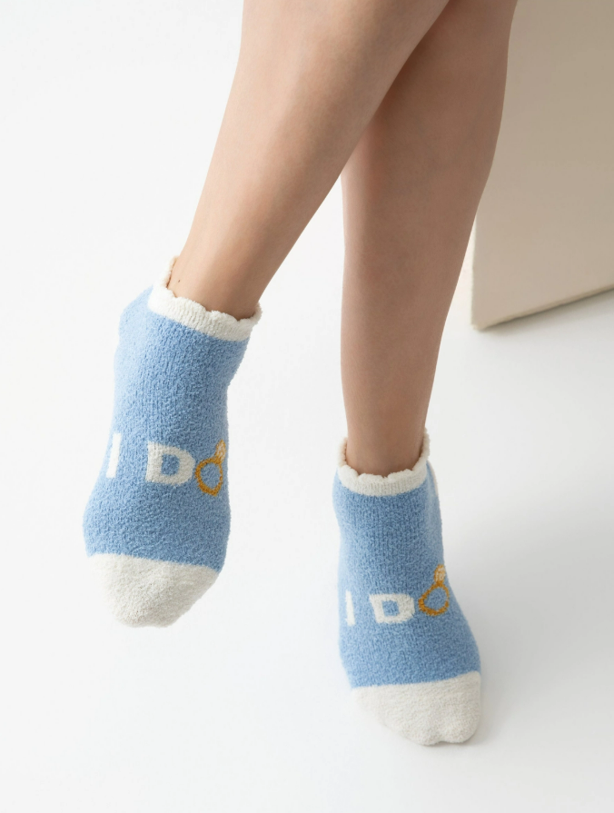 "I Do" Cozy Bridal Engagement Socks