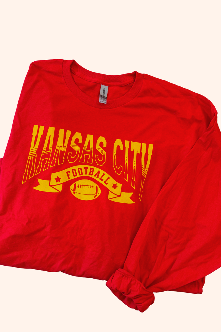 One of a Kind | Kansas City Football Red LS (3X)