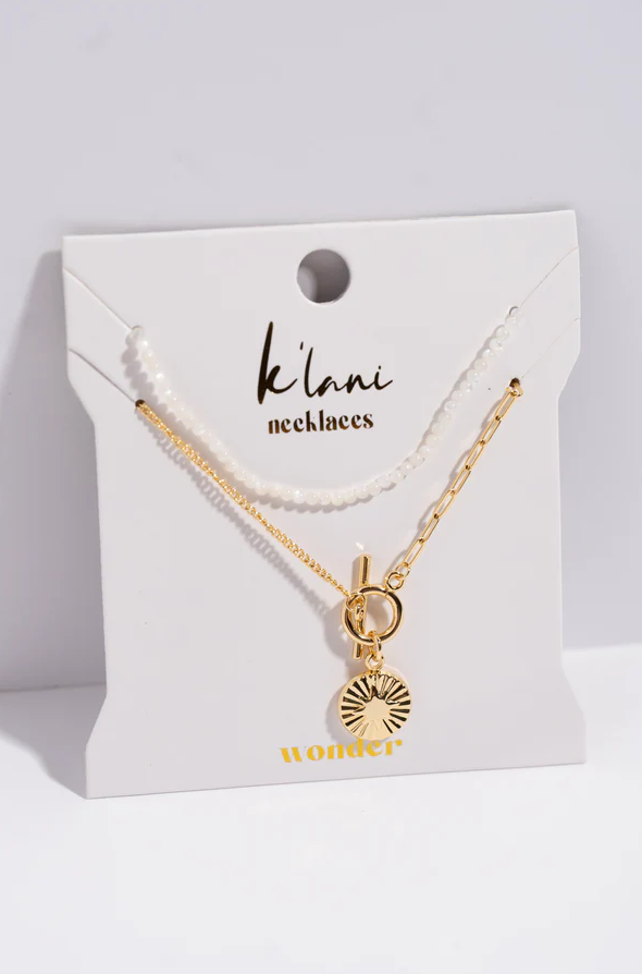 K'Lani Layered Necklace Set: Wonder