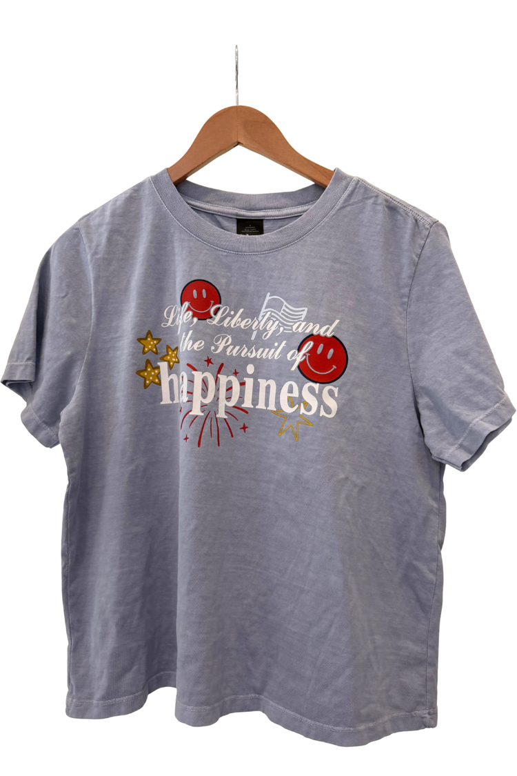 One of a Kind | Life Liberty & the Pursuit of Happiness Women's Boxy Tee (M)
