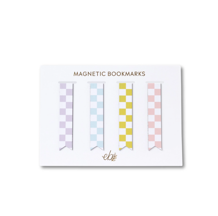 Magnetic Bookmark Set: Checkerboard