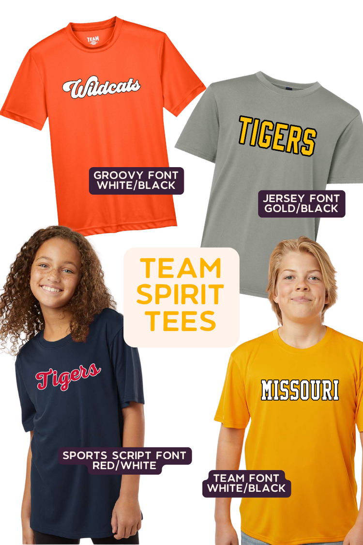 Custom Text Kids Performance Tee | Youth
