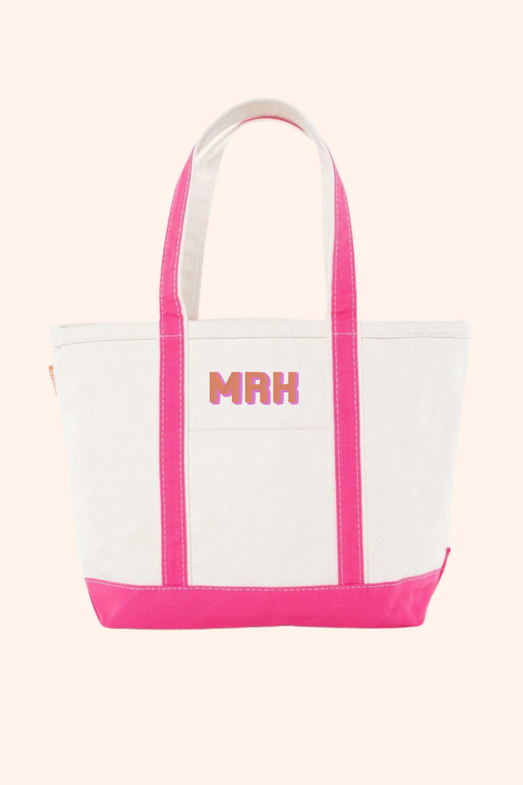 PREORDER | Embroidered Boat Tote - Multiple Colors