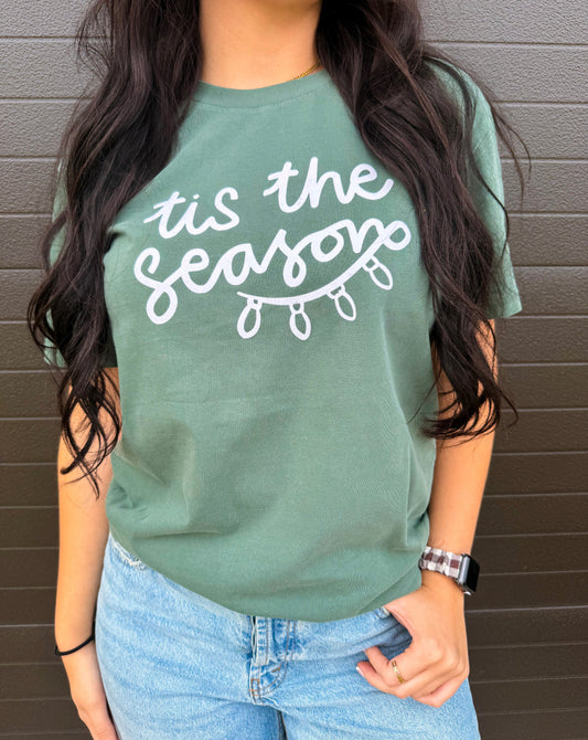 Tis the Season Velvet Washed Pigment Tee