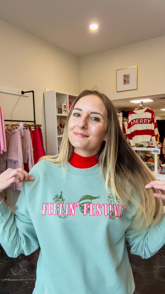 Feelin’ Festive with a Cocktail Sweatshirt