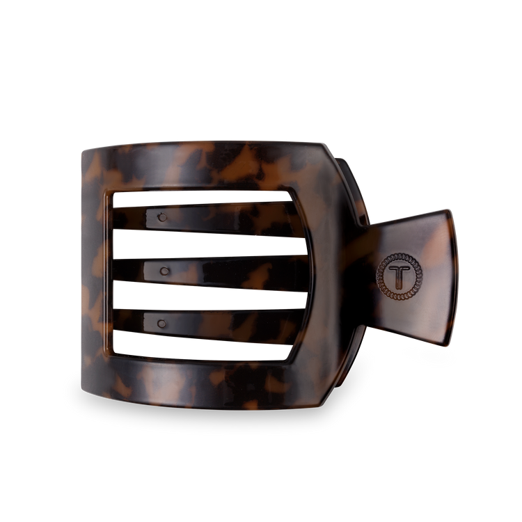 Teleties Square Flat Hair Clip: Tortoise