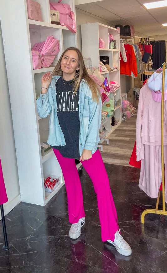 Mama Black Leopard Oversized Tee | Emby Exclusive ★