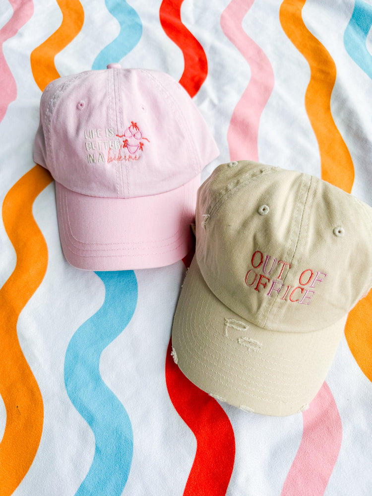 Life is Better in a Bikini Embroidered Dad Hat