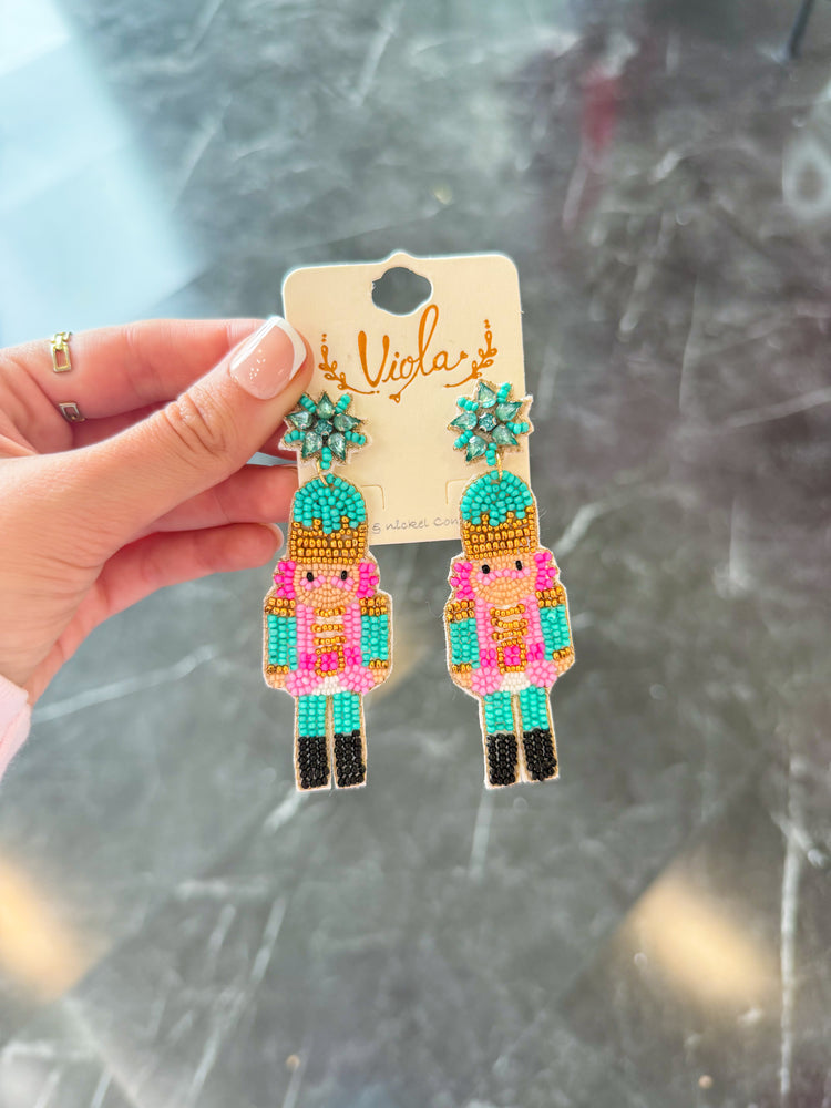 Nutcracker Beaded Earrings