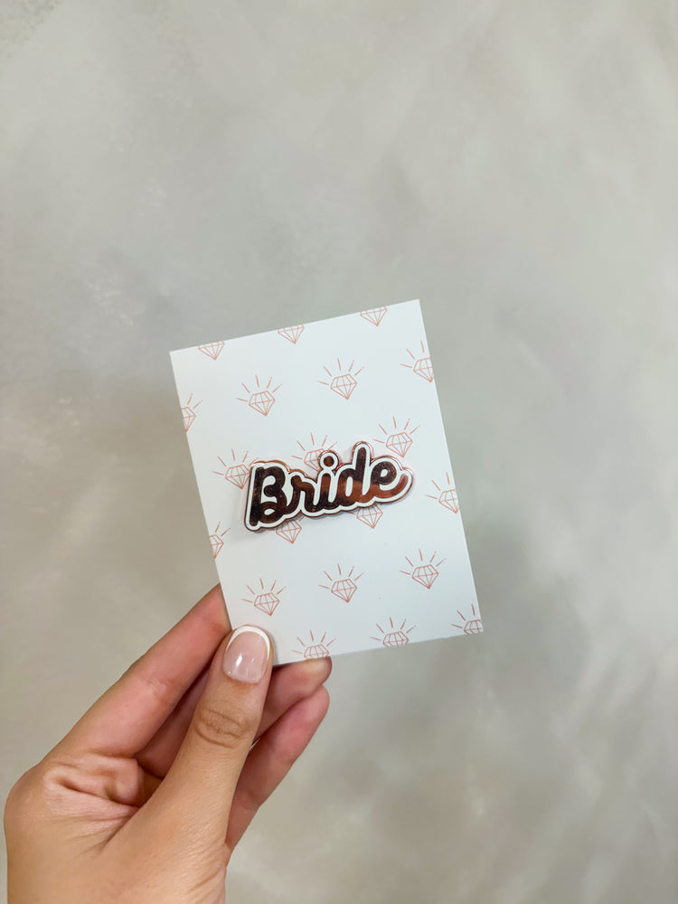 Bride Enamel Party Pin | Bride Trucker Hat Pin