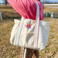 Scallop Multi Colored Ric Rac Tote Bag