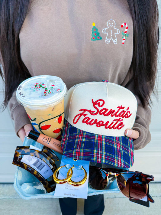 Santa's Favorite Plaid Trucker Hat | Christmas