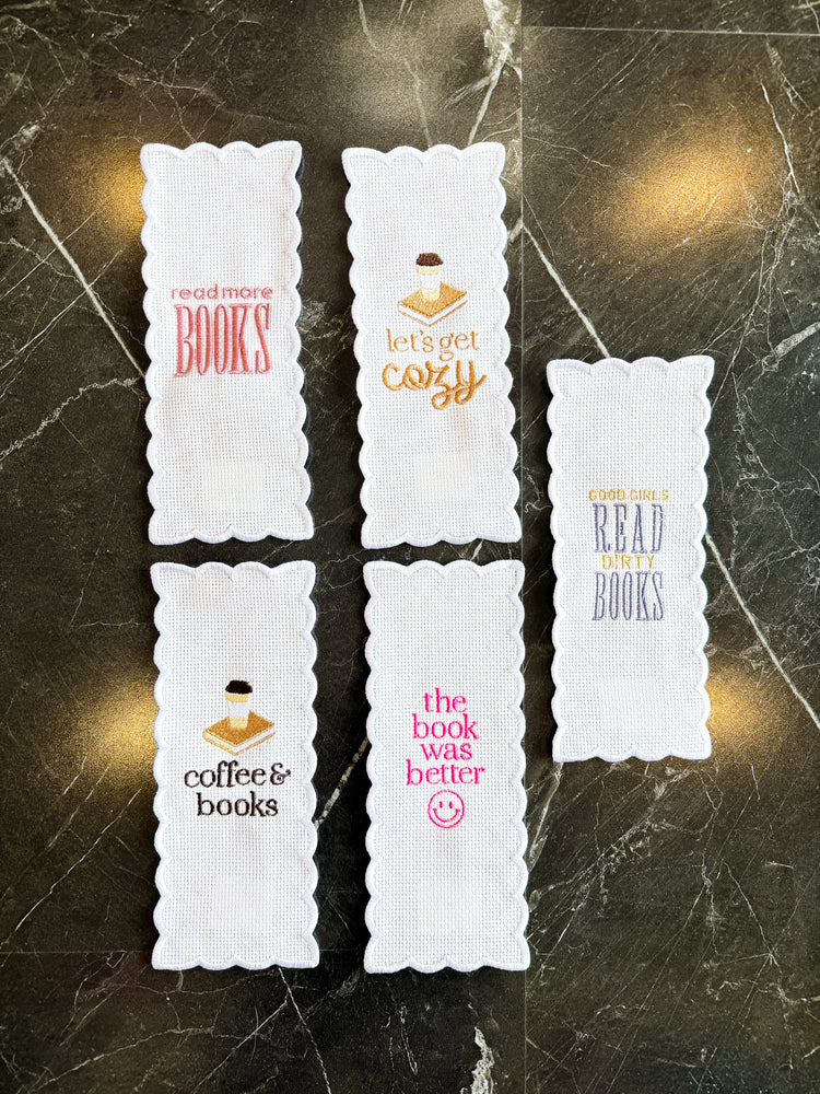 Vintage Inspired Scallop Embroidered Bookmark | Multiple Styles