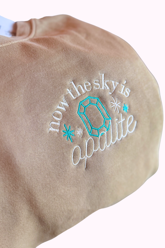 Custom Embroidered Opalite Showgirl Sweatshirt