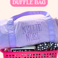 Custom Embroidered Medium Duffel Bag | Multiple Colors