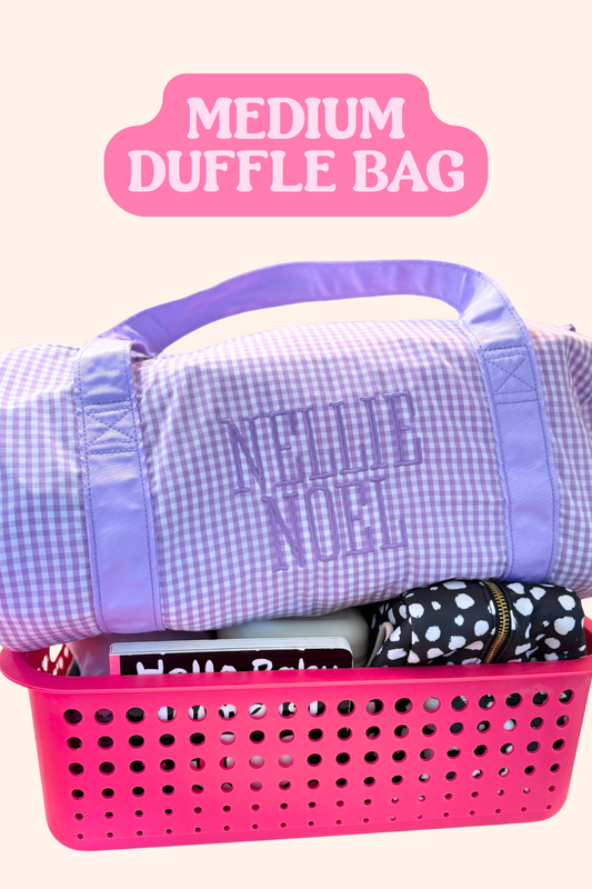 Custom Embroidered Medium Duffel Bag | Multiple Colors