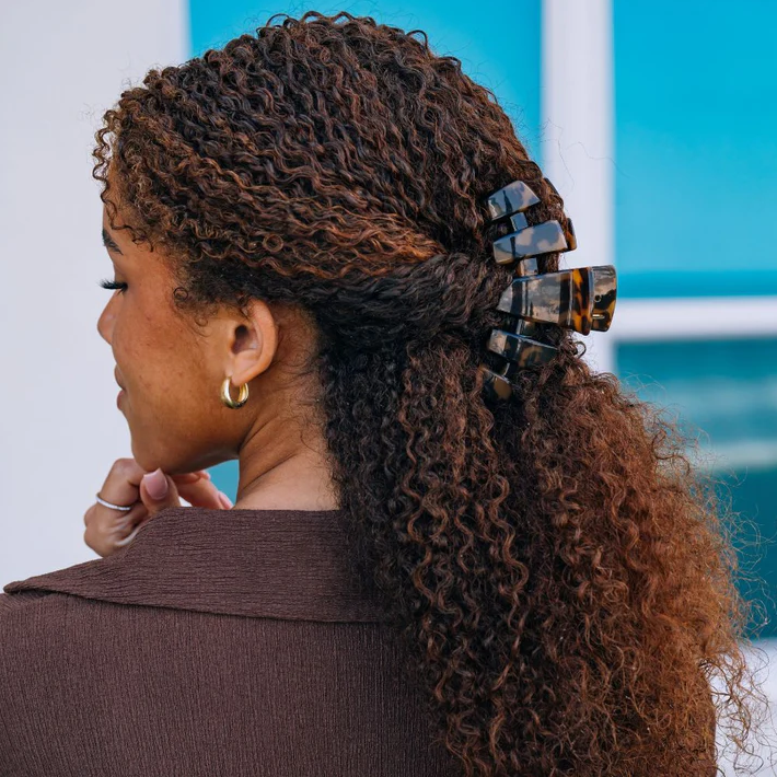 Teleties Classic Hair Clip: Tortoise