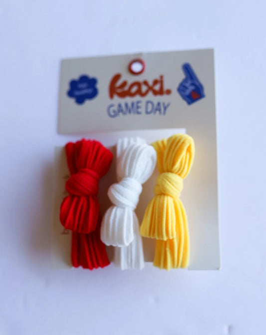 Chiefs Gameday Bow Ponytail Pack