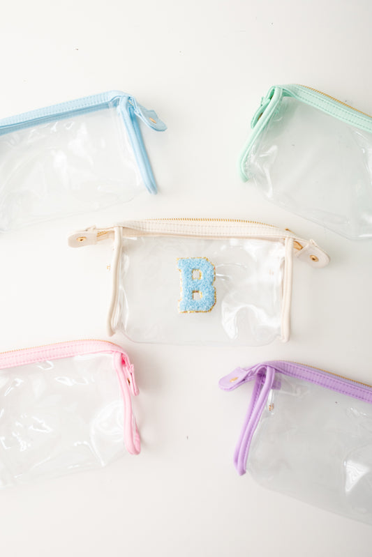 Clear Small Toiletry Pouch | Multiple Colors