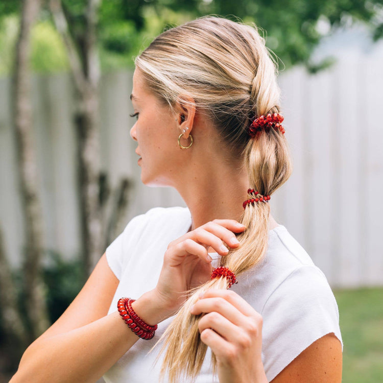 Teleties Spiral Hair Ties: Red Carpet Ready